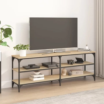 Sonoma tölgy színű szerelt fa fali TV-szekrény 140x30x50 cm