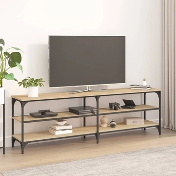 Sonoma tölgy színű szerelt fa fali TV-szekrény 160x30x50 cm