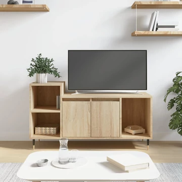 Sonoma tölgyszínű szerelt fa TV-szekrény 100x35x55 cm