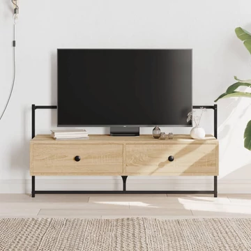 Sonoma tölgy szerelt fa fali TV szekrény 100,5 x 30 x 51 cm