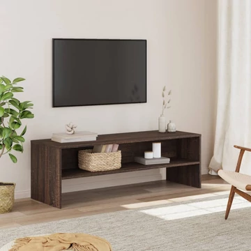 Barna tölgy színű szerelt fa TV-szekrény 120 x 40 x 40 cm