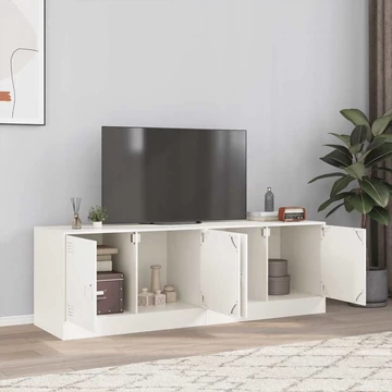 2 db fehér acél TV-szekrény 67 x 39 x 44 cm