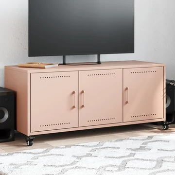 Rózsaszín acél TV-szekrény 100,5 x 39 x 43,5 cm