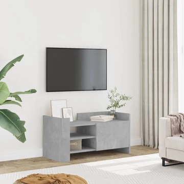 Betonszürke szerelt fa TV-szekrény 80 x 35 x 40 cm