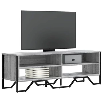 Szürke sonoma színű szerelt fa TV-szekrény 122 x 34 x 41 cm