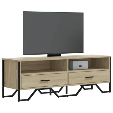 Sonoma tölgy színű szerelt fa TV-szekrény 122 x 34 x 41 cm
