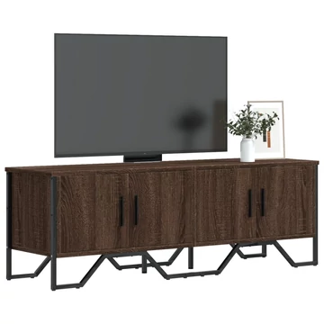 Barna tölgy színű szerelt fa TV-szekrény 122 x 34 x 41 cm