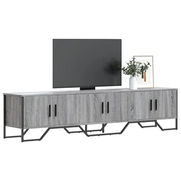Szürke sonoma színű szerelt fa TV-szekrény 180 x 34 x 41 cm