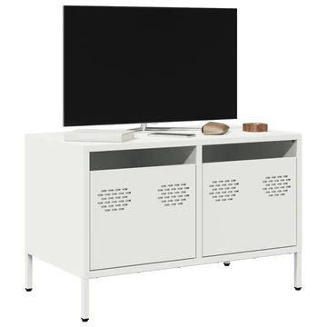 Fehér hidegen hengerelt acél TV-szekrény 68 x 39 x 43,5 cm