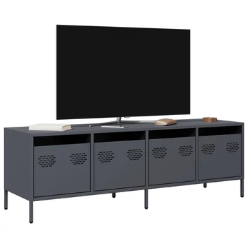 Antracit hidegen hengerelt acél TV-szekrény 135x39x43,5 cm