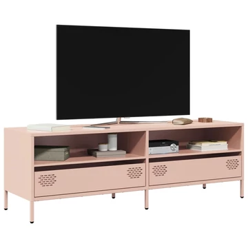 Rózsaszín hidegen hengerelt acél TV-szekrény 135x39x43,5 cm