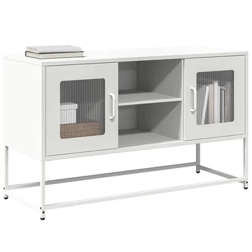 Fehér acél TV-szekrény 100,5x39x60,5 cm