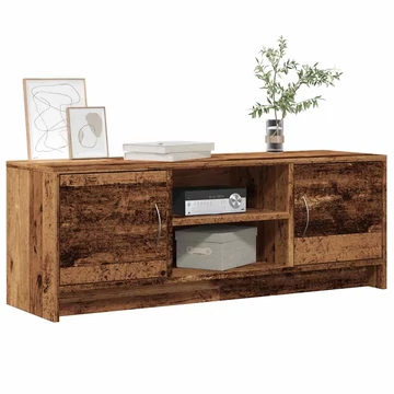 Antik fa színű szerelt fa TV-szekrény 102 x 30 x 37,5 cm