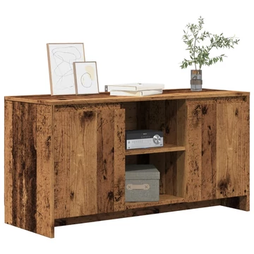 Antik fa színű szerelt fa TV-szekrény 102 x 37,5 x 52,5 cm