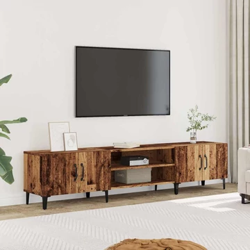 Antik fa színű szerelt fa TV-szekrény 180 x 31,5 x 40 cm