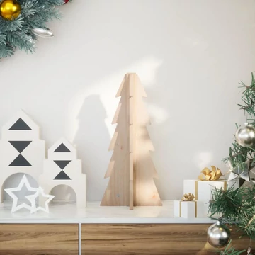 Tömör fenyőfa karácsonyfa-dekoráció 49 cm