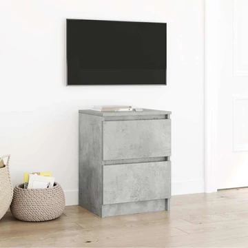 Betonszürke szerelt fa TV-szekrény 40x35x54 cm
