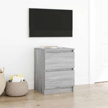 Szürke sonoma színű szerelt fa TV-szekrény 40x35x54 cm