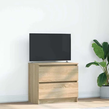 Sonoma tölgy színű szerelt fa TV-szekrény 60x35x54 cm
