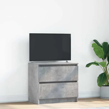 Betonszürke szerelt fa TV-szekrény 60x35x54 cm
