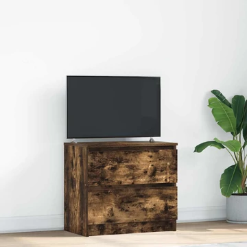 Füstös tölgy színű szerelt fa TV-szekrény 60x35x54 cm