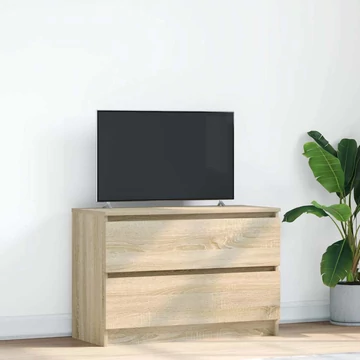 Sonoma tölgy színű szerelt fa TV-szekrény 80x35x54 cm