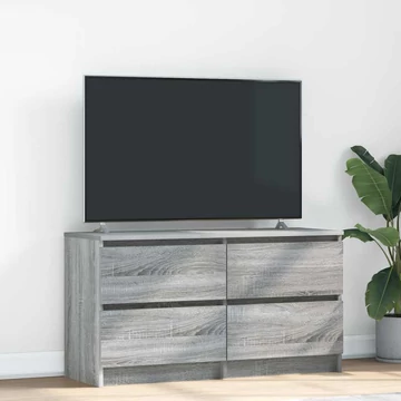 Szürke sonoma színű szerelt fa TV-szekrény 100x35x54 cm