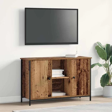 TV Szekrény Artisan Tölgy 101x35x65 cm Műanyag és Acél