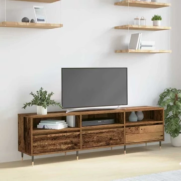 TV Szekrény Régi Fa 150x30x44.5 cm Mérnöki Fa