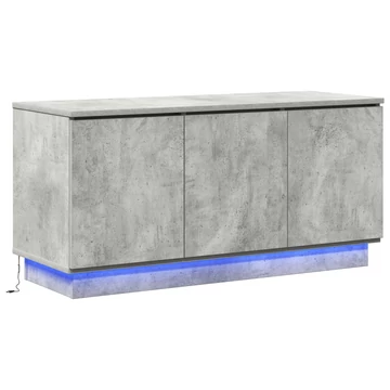 TV állvány Beton Szürke 100x38x49 cm Mérnöki fa