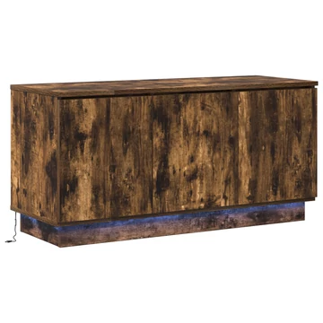 TV Szekrény Füstölt Tölgy 100x38x49 cm Mérnöki Fa