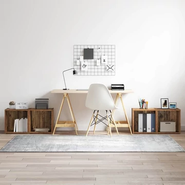 TV Szekrények - 4 db Régi Fa - 37 x 35 x 37 cm - Épített Fa