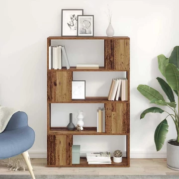 Könyvespolc Régi fa Szerelt fa 80 x 24 x 124 cm Polc