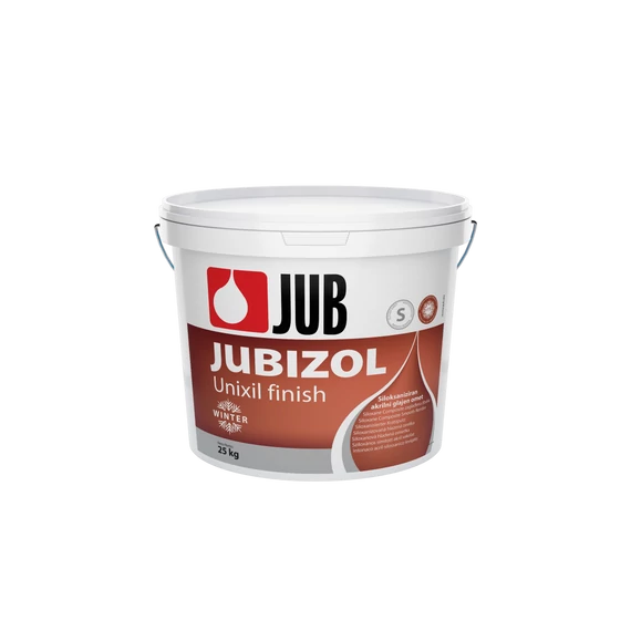JUBIZOL Unixil finish Winter S - 1.5 mm - 1001 - 25 kg (Sziloxános simított vakolat)
