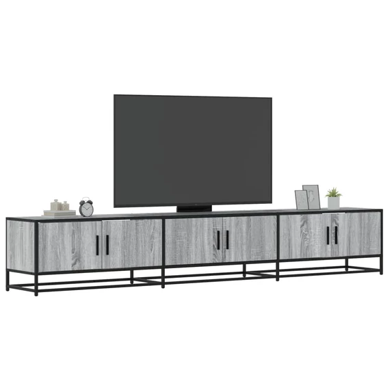 Szürke sonoma színű szerelt fa TV-szekrény 240 x 35 x 41 cm
