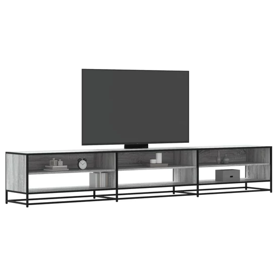 Szürke sonoma színű szerelt fa TV-szekrény 270 x 40 x 46 cm