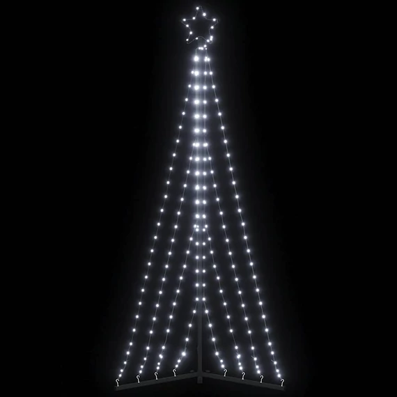 Hideg fehér LED karácsonyfa 339 LED 182 cm