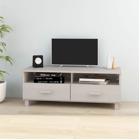 HAMAR fehér tömör fenyőfa TV-szekrény 106 x 40 x 40 cm
