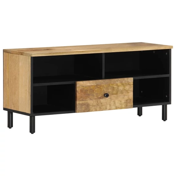 Tömör mangófa TV-szekrény 100 x 33 x 46 cm