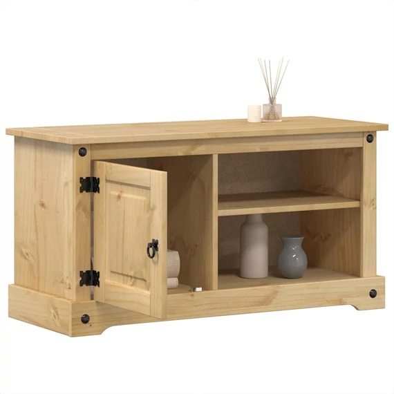 Corona tömör fenyőfa TV-szekrény 100 x 40 x 52 cm