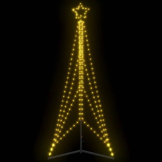 Meleg fehér LED karácsonyfa 483 LED 240 cm