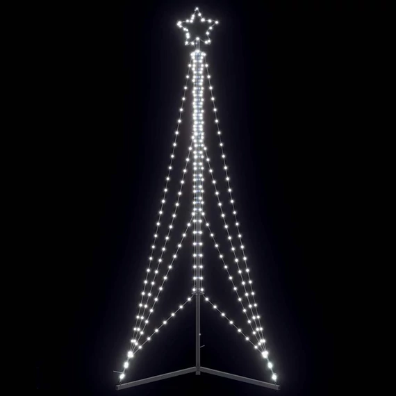 Hideg fehér LED karácsonyfa 483 LED 240 cm