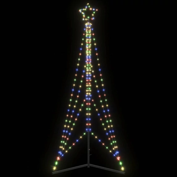 Színes LED karácsonyfa 483 LED 240 cm