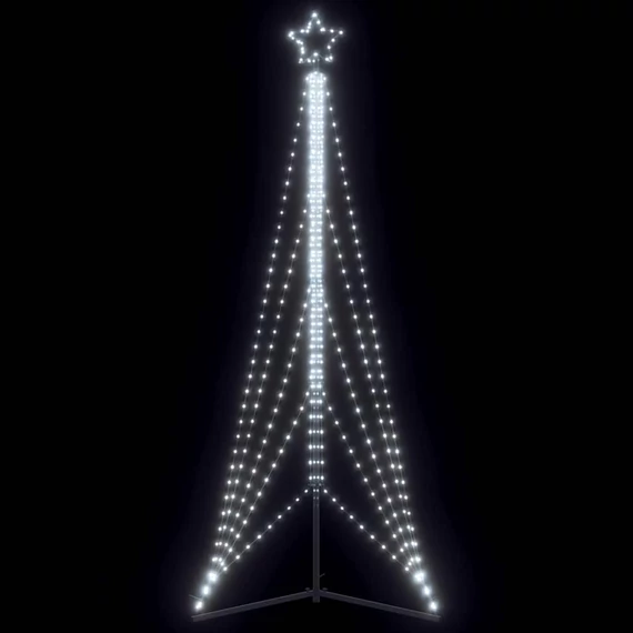 Hideg fehér LED karácsonyfa 525 LED 302 cm
