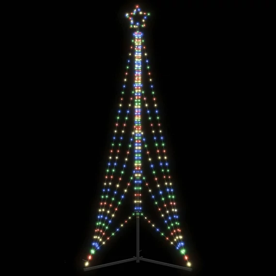 Színes LED karácsonyfa 525 LED 302 cm