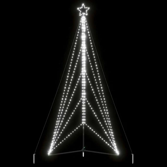 Hideg fehér LED karácsonyfa 615 LED 404,5 cm