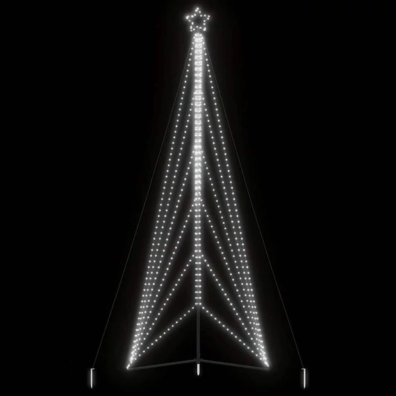 Hideg fehér LED karácsonyfa 861 LED 478 cm