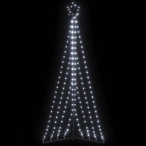 Hideg fehér LED karácsonyfa 339 LED 187 cm
