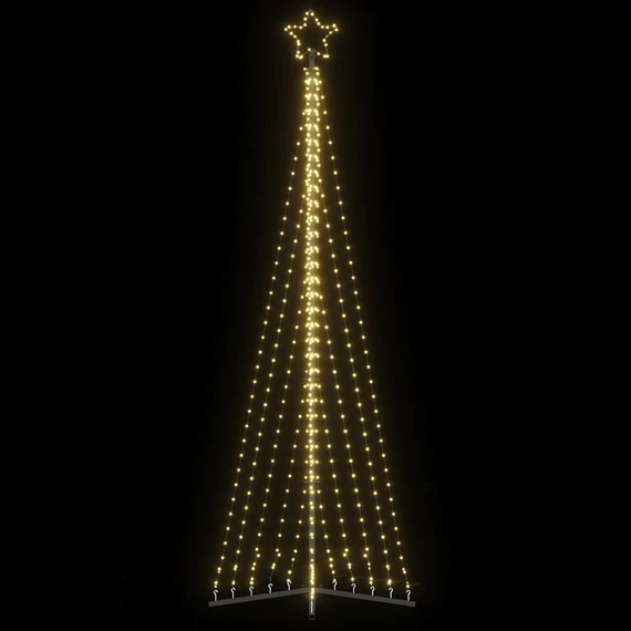 Meleg fehér LED karácsonyfa 495 LED 300,5 cm