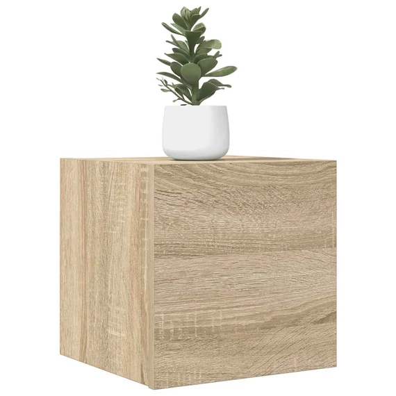 2 db sonoma tölgy falra szerelhető TV-szekrény 30,5x30x30 cm